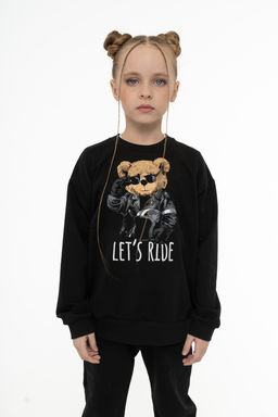 Костюм детский черный тедди байкер