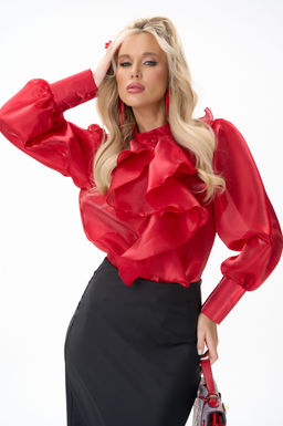 Рубашка Алиша (красный) - Эльза фото 19