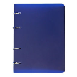 Тетрадь на кольцах 80 листов в клетку, синяя, пластиковая обложка, блок офсет - Calligrata фото 6