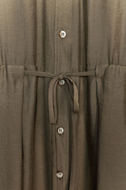 SHORT FLOWING SHIRT DRESS