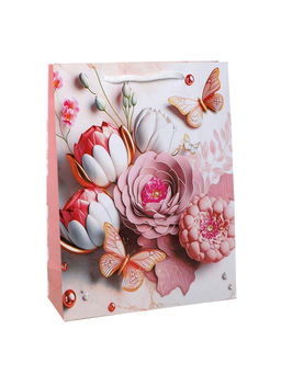 Цена за 12 шт. Пакет подарочный 18х24х7см / 466S /уп 12/1500/микс/128г/м2 - Галеонтрейд фото 5