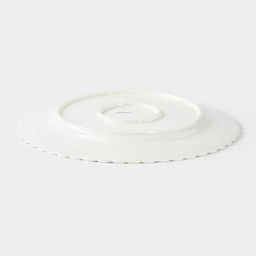 Тарелка фарфоровая обеденная Доляна «Эстет. Герда», d=26 см, цвет белый