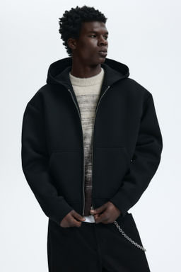 Chaqueta sudadera efecto neopreno Loose Fit - H&m фото 4