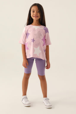 Пижамный комплект пудрово-розового цвета для девочки - U.s. polo assn фото 6