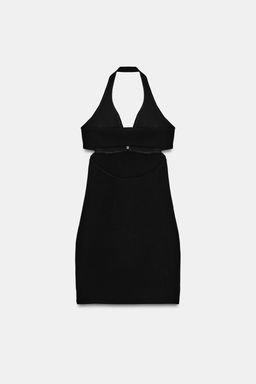 VESTIDO CUT OUT PUNTO STRETCH / Negro - Zara фото 6