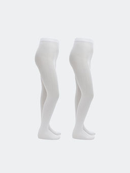 Desenli K?z ?ocuk ?nce K?lotlu ?orap 2li