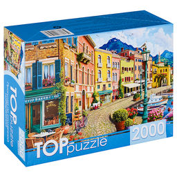 Пазлы 2000 TOPpuzzle "Прогулка по солнечной набережной"