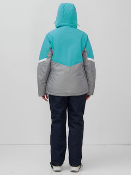 Горнолыжный костюм женский зимний бирюзового цвета 02807Br - Mtforce фото 4