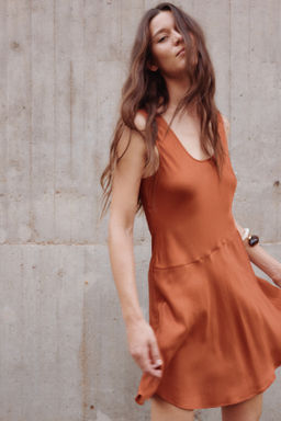 Vestido evas? de sat?n - H&m фото 2