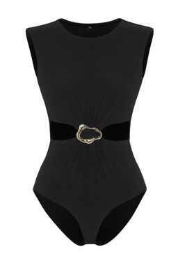 TRENDYOLMILLA Siyah Aksesuar Detayl? Orme Body TPRSS25BD00015