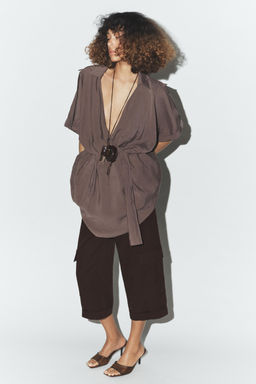 SHORT WRAP DRESS - Zara фото 11