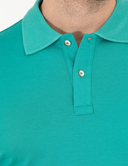 Ye_il Slim Fit Polo Yaka Merserize Ti__rt