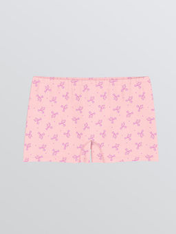 Fiyonk Bask?l? K?z ?ocuk Boxer K?lot
