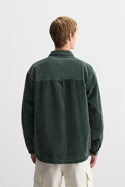 PADDED CORDUROY OVERSHIRT - Zara фото 3