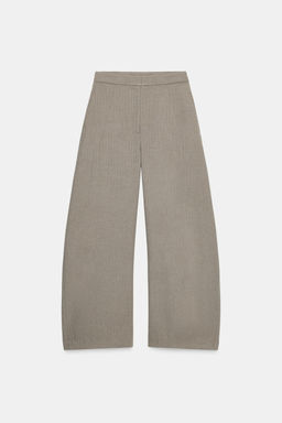 ZW COLLECTION HERRINGBONE BALLOON TROUSERS - Zara фото 9