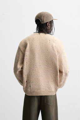 RIPPED EFFECT BUTTONED SWEATER - Zara фото 3