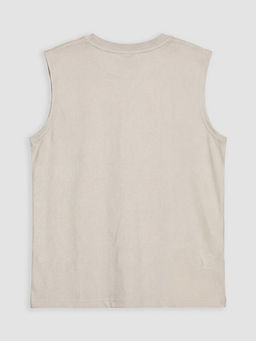 Bisiklet Yaka Bask?l? Erkek ?ocuk Atlet