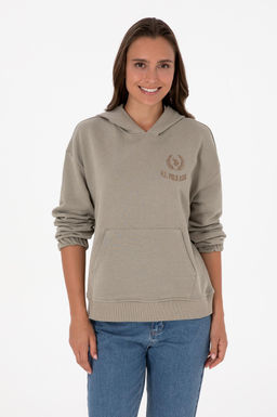 Kad_n A__k Haki Sweatshirt Sepette S_rpriz _ndirim - U.s. polo assn фото 3