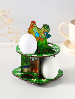 Подставка для 8 яиц в двух ярусах Курочка ряба, 15.5?12.5 см