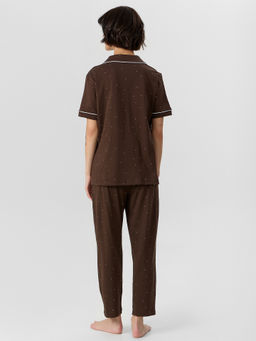 Комплект Mark Formelle женский жакет и бриджи кофейный хлопок  фото 2