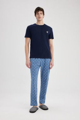 Regular Fit Desenli Cepli Pijama Alt?