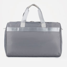 Сумка дорожная на молнии, наружный карман, длинный ремень, держатель для чемодана, цвет серый - Simaland фото 3