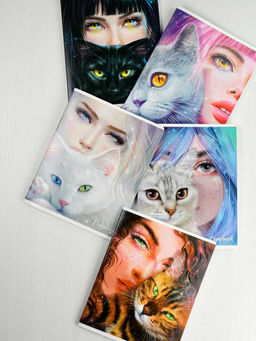 Цена за 10 шт. Тетрадь, 48 л, клетка, арт. 64269/ 10 ЗЕРКАЛО ДУШИ