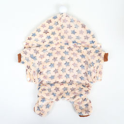 Комбинезон Звёзды с капюшоном, размер 2XL (ДС 45 см, ОШ 45 см, ОГ 55 см), бежевый - Simaland фото 10