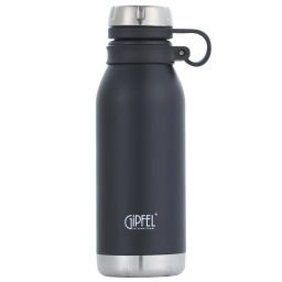 51026 GIPFEL Термос вакуумный DUBLIN 500 мл. Материал: нерж. сталь 304, пластик. Цвет: черный.  фото 3