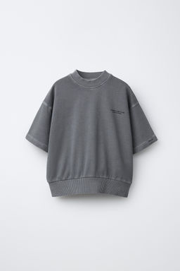 CONJUNTO SUDADERA MANGA CORTA Y BERMUDA CARGO / Gris antracita