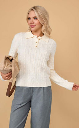 Джемпер F422-1520 milk - Fine joyce фото 9