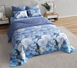 Постельное белье - Бязь Люкс Одуванчики Евро (молния) - Luteks фото 2