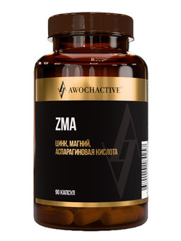 (ЧЗ)БАД ZMA- ЦИНК + МАГНИЙ + АСПАРАГИНОВАЯ КИСЛОТА 90 капсул ТЖК 620мг тм AWOCHACTIVE  фото 2