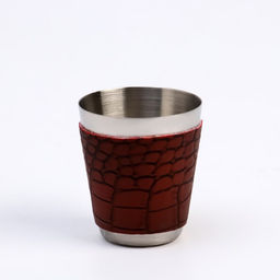 Подарочный набор 6 в 1, 17×21 см, фляжка 270 мл, воронка, 4 рюмки, металл, экокожа, коричневый