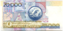 Банкнота 20000 песо 2003 года Колумбия