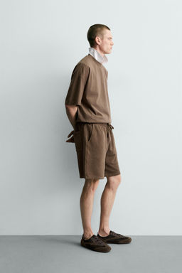 CAMISETA B?SICA LAVADA / Marr?n - Zara фото 4