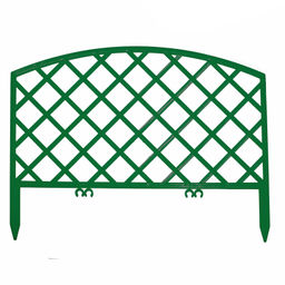 Декоративный заборчик Решетка, зеленый