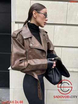 Женская кожаная куртка косуха - Bruno фото 4