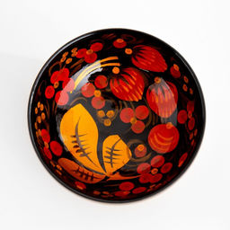 Розетка дерево хохлома, 10×4 см