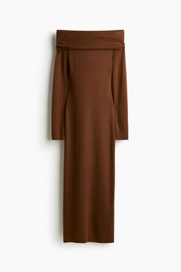 Vestido off-the-shoulder - H&m фото 2