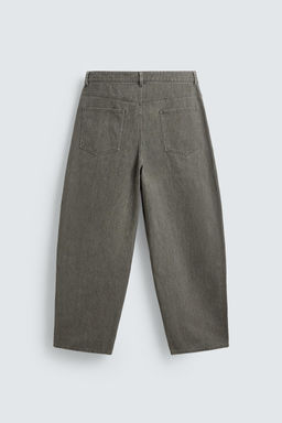 PANTAL?N BALLOON FIT / Gris / Azul - Zara фото 8