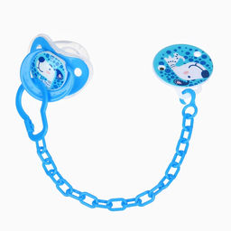 Пустышка ортодонтическая, с колпачком и держателем, от 0 мес.