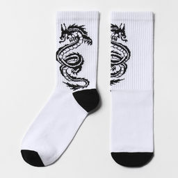 Цена за 2 шт. Носки мужские белые «Дракон», р-р 31