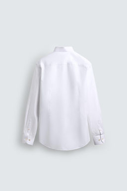 CAMISA CUELLO SMOKING / Blanco - Zara фото 7