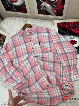 Рубашка женская в клетку