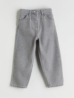 Beli Lastikli K?z ?ocuk Jean Pantolon