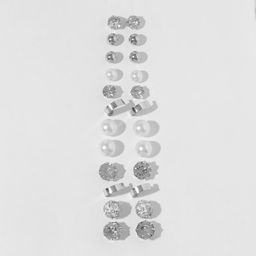 Цена за 2 шт. Серьги пусеты One year, 12 пар, строгий стиль, миксы