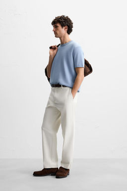 RELAXED FIT KNIT T-SHIRT - Zara фото 20