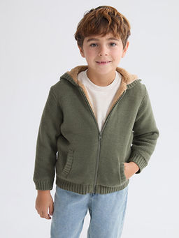 Kap??onlu Erkek Bebek Triko H?rka