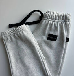 Спортивные штаны на резинке 22-6008 св.серый меланж - Mini maxi фото 10